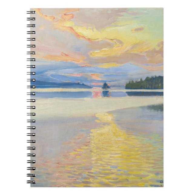 Cuaderno Akseli Gallen-Kallela - Atardecer sobre el lago Ru (Frente)