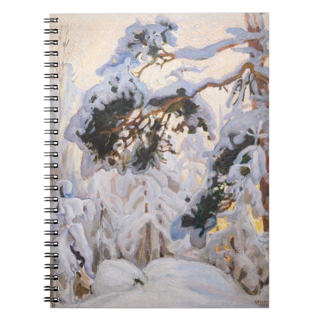 Cuaderno Akseli Gallen-Kallela - Bosque en invierno (Frente)