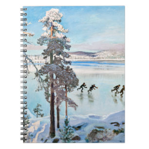 Cuaderno Akseli Gallen-Kallela - Patinadores cerca de la or