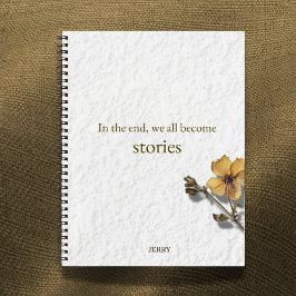 Cuaderno 'Al final todos nos convertimos en historias'
