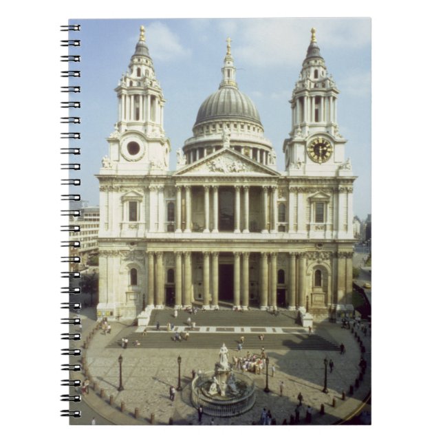 Cuaderno Al oeste frente de la catedral de San Pablo, (Frente)