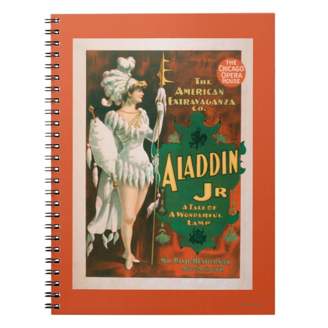 Cuaderno Aladdin Jr. Tale de un maravilloso teatro de una l (Frente)