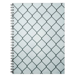 Cuaderno Alambre de eslabón metalizado negro