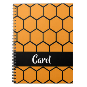 Cuaderno Alambre negro sobre el naranja