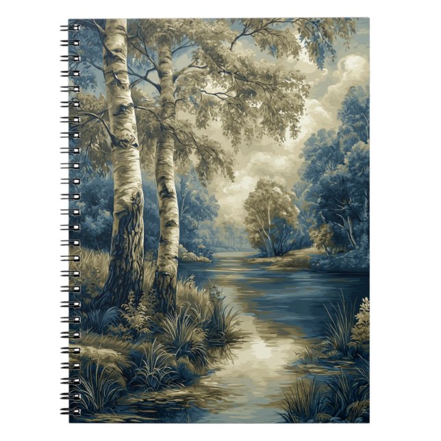 Cuaderno Álamos Azules Dorados junto al Río (Frente)