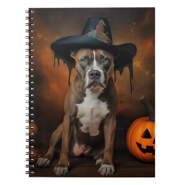 Cuaderno Alarma de Halloween de las calabazas de Staffordsh (Frente)