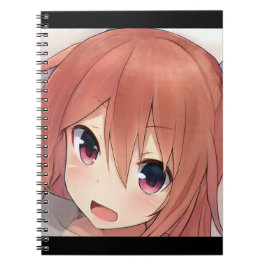 Cuaderno Alarmada anime chica pelirroja ojos ámbar voces ga