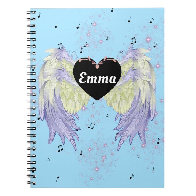 Cuaderno alas de ángulos de arco iris (Frente)