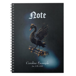 Cuaderno Alas de la libertad el cisne negro en el patinaje.