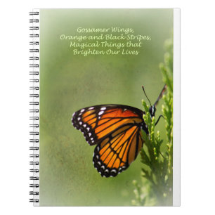 Cuaderno Alas de la mariposa monarca, poema de mí