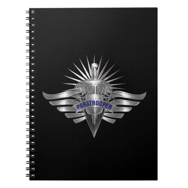 Cuaderno Alas de paracaidista personalizadas increíbles (Frente)