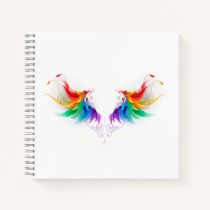Cuaderno Alas del arco iris fluidas