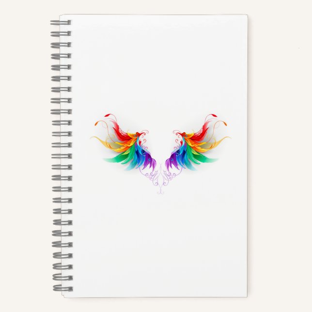 Cuaderno Alas del arco iris fluidas (Anverso)