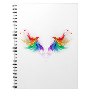 Cuaderno Alas del arco iris fluidas