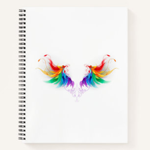 Cuaderno Alas del arco iris fluidas