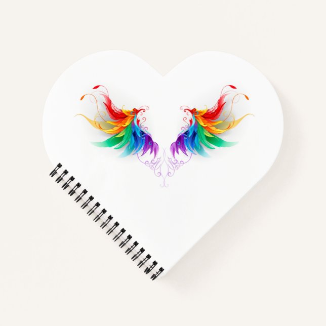 Cuaderno Alas del arco iris fluidas (Anverso)