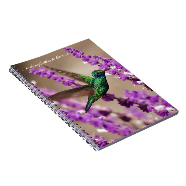 Cuaderno Alas del colibrí de los Violeta-oídos el chispear (Lado Derecho)