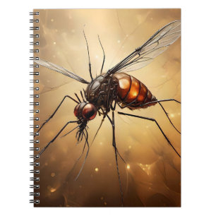 Cuaderno Alas intrincadas: El arte fractal de mosquitos