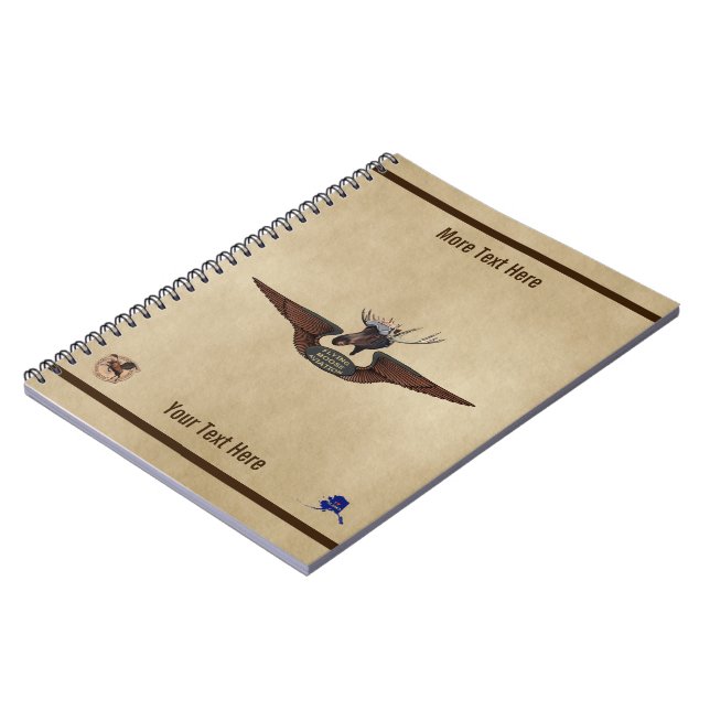Cuaderno Alas piloto de Moose Bush volador (Lado Izquierdo)