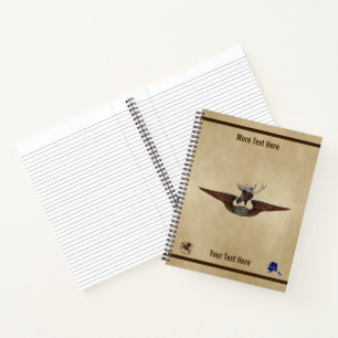 Cuaderno Alas piloto de Moose Bush volador