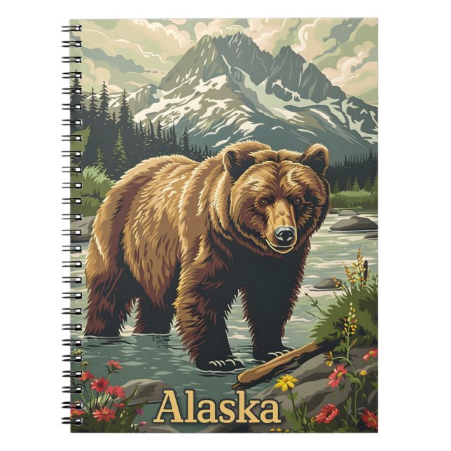 Cuaderno Alaska Grizzly Bear (Frente)