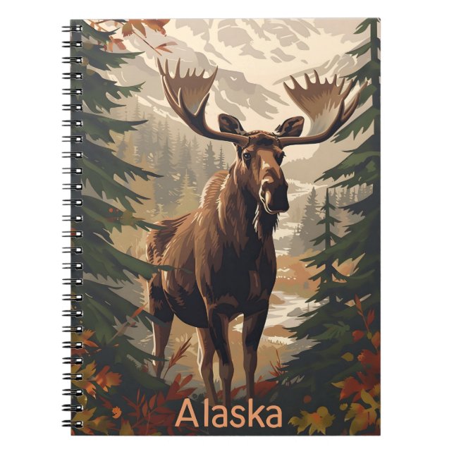 Cuaderno Alaska Moose Vintage (Frente)