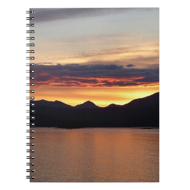 Cuaderno Alaskan Sunset I Beautiful Alaska Photography (Frente)