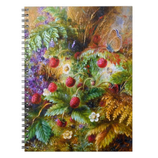 Cuaderno Albert Dürer Lucas: Fresas salvajes y mariposa