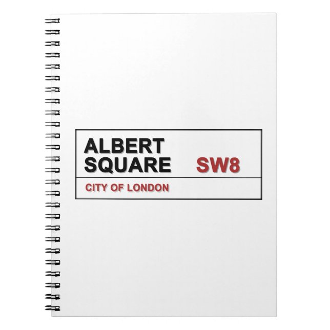 Cuaderno Albert Square London Inglaterra (Frente)