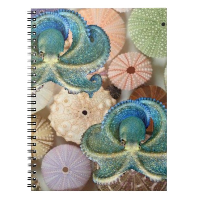Cuaderno Álbum de foto doble del espiral del pulpo (Frente)