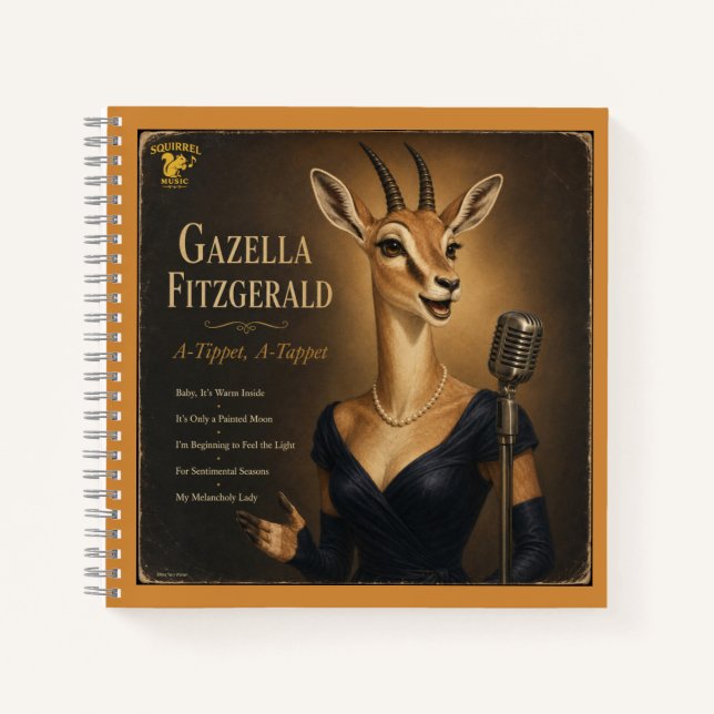 Cuaderno Álbum de Gazella Fitzgerald: una parodia (Anverso)