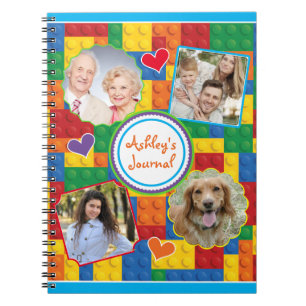 Cuaderno Álbum de Recortes de Fotos Familiares de Bloques d