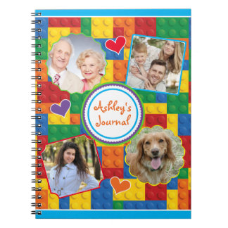 Cuaderno Álbum de Recortes de Fotos Familiares de Bloques d