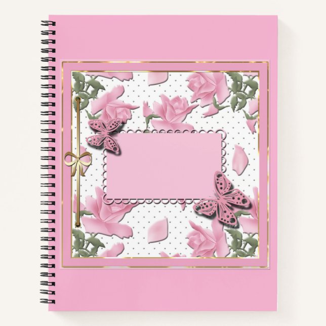 Cuaderno Álbum de recortes rosa (Anverso)