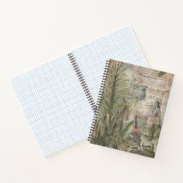 Cuaderno Álbum de Recortes Tropical Vintage: Ukulele