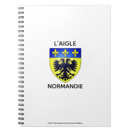 Cuaderno Album Photos avec le blason de L'Aigle - Normandie