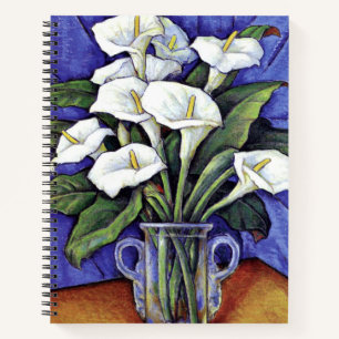 Cuaderno Alcatraces, pintura floral,