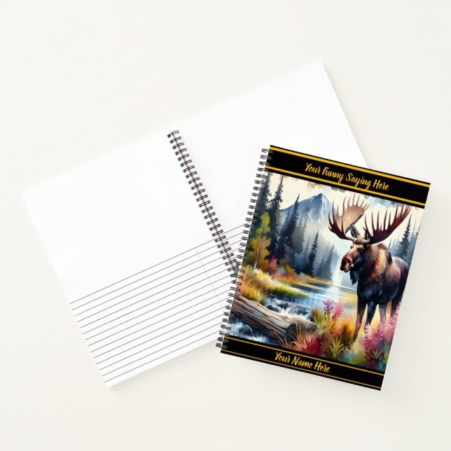 Cuaderno Alce en vibrante desierto otoñal (Interior)