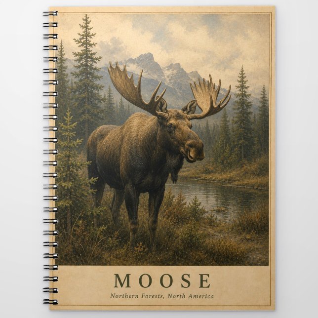 Cuaderno Alces Bosques del Norte VINTAGE (Subido por el creador)