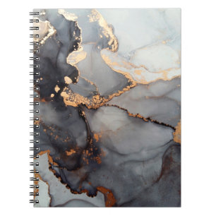 Cuaderno Álco de fondo de pintura de fluidos abstracto de l
