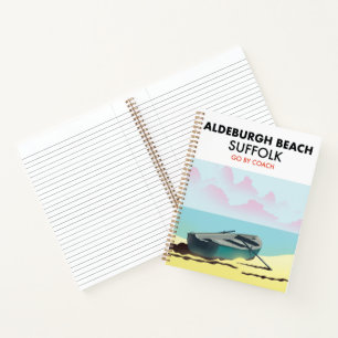 Cuaderno Aldeburgh Beach Suffolk Café de dos tonos Mug