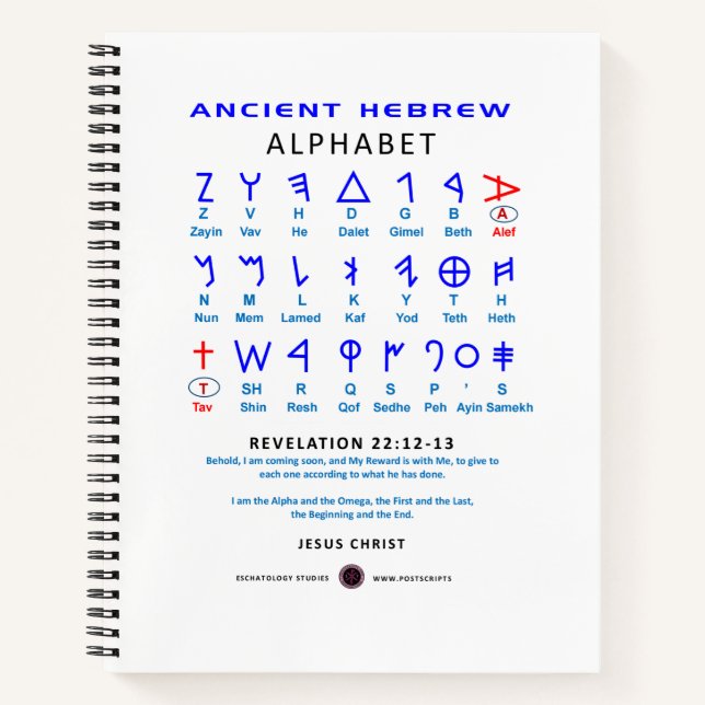 Cuaderno Alefbet hebreo (Anverso)