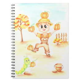 Cuaderno Alegre cosecha pequeño niño jengibre