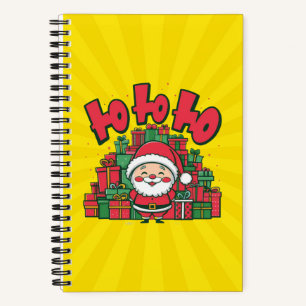 Cuaderno Alegre Papá Noel de Dibujos Animados Navidad