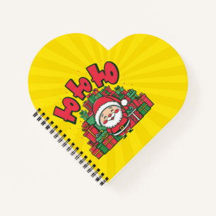 Cuaderno Alegre Papá Noel de Dibujos Animados Navidad