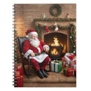 Cuaderno Alegre viejo Santa Claus