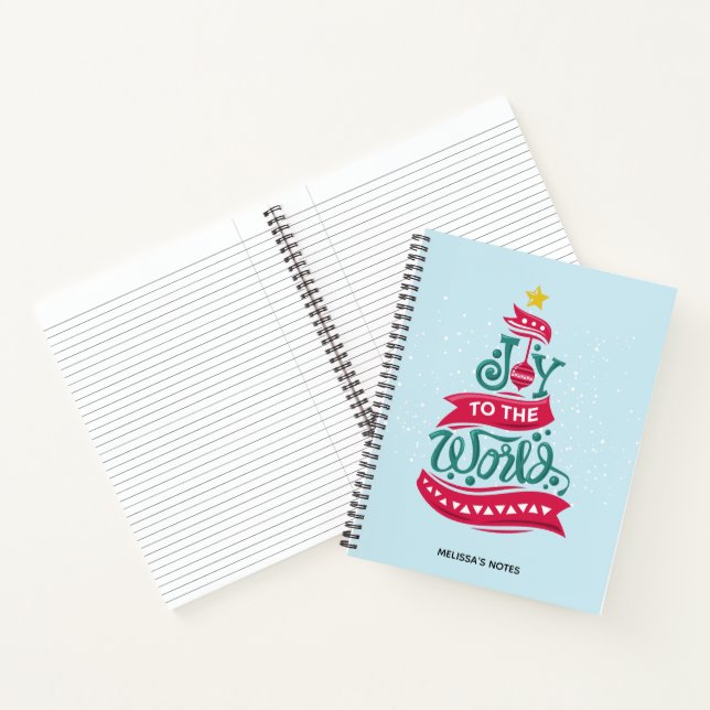 Cuaderno Alegría a los Navidades del mundo citan tipografía (Interior)