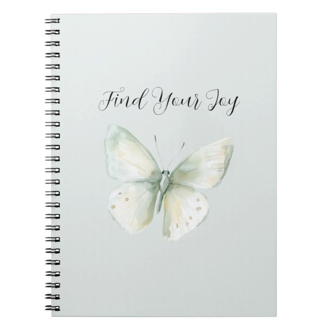 Cuaderno Alegría Mariposa de Menta (Frente)