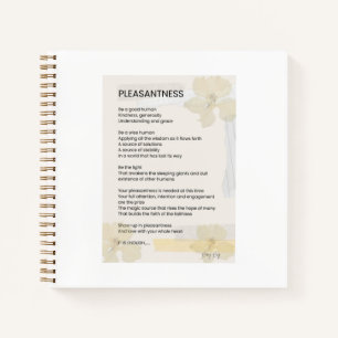 Cuaderno Alegría, poema Inspirador, palabra escrita