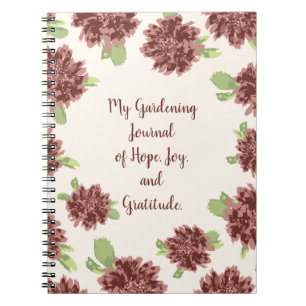 Cuaderno Alegría y gratitud del jardín - Marco de margarita